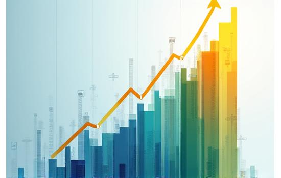 Gráfico de sucesso com 95% de aprovação e pilares de recursos