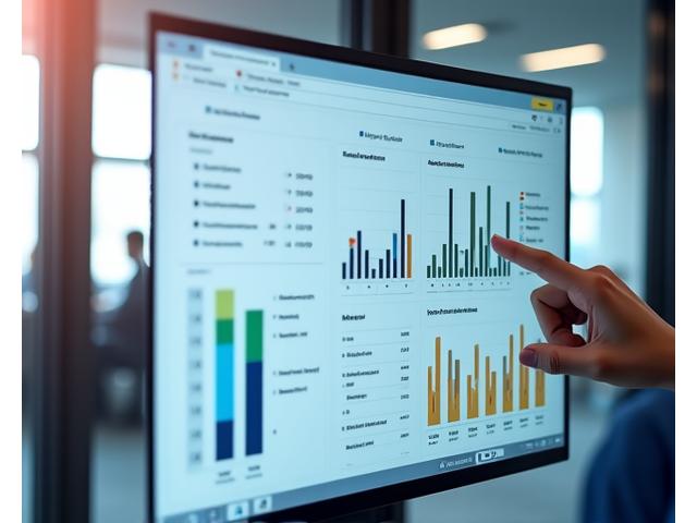 Dashboard analítico de DEI em uma tela, mostrando gráficos com indicadores de diversidade e inclusão em tempo real.