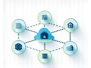 Ícones de diferentes softwares de contabilidade integrados, simbolizando transparência financeira para programas sociais.